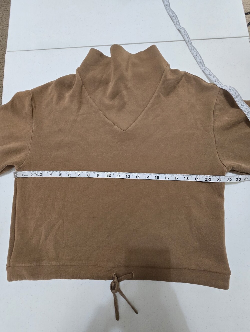 Varley Betsy Sweatshirt in Antler Brown Women's  Small Doublesoft Cozy - Picture 4 of 10